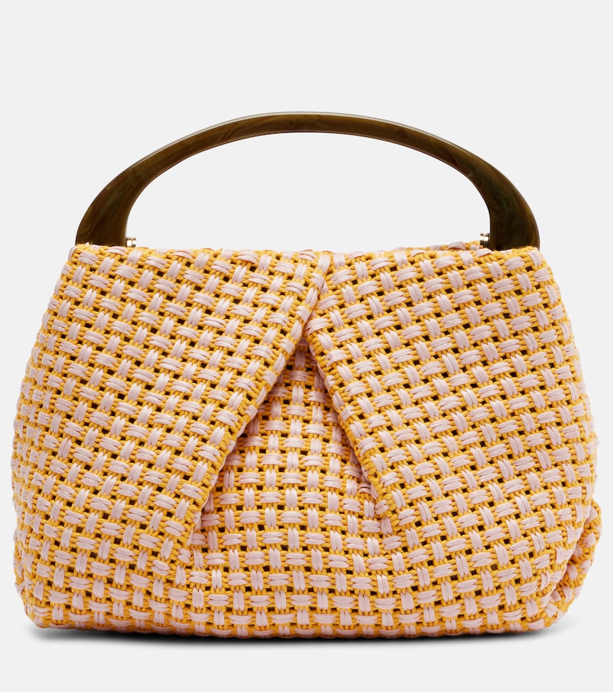 Dries Van Noten Dries Van Noten Woven raffia-effect top-handle bag　Dries Van Noten ラフィア織りトップハンドル バッグ