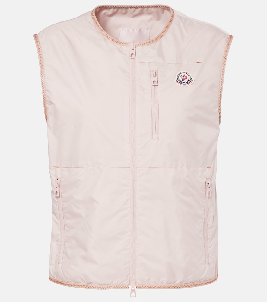 Moncler Women's Pink Alshain Technical Vest UK Size 16 - Mytheresa