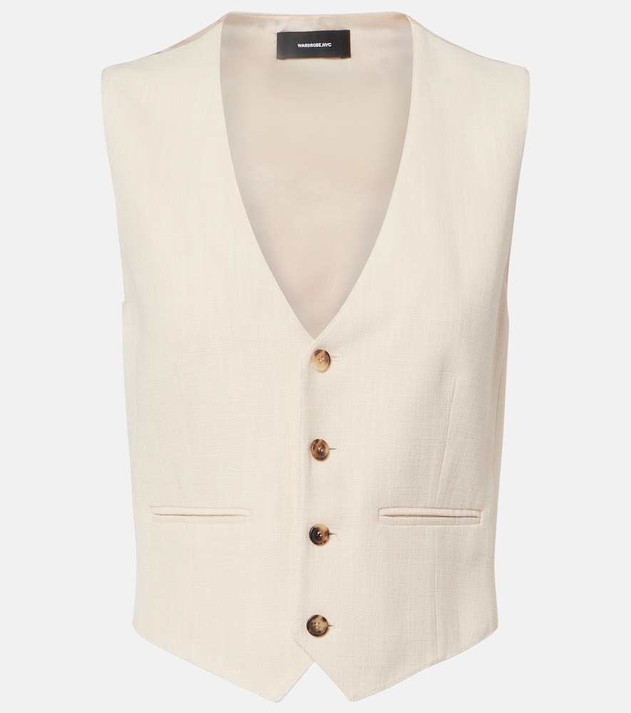 Wardrobe.nyc Wardrobe. Nyc Single-breasted Vest In White