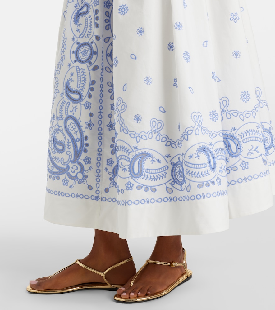 Cotton Midi Skirt