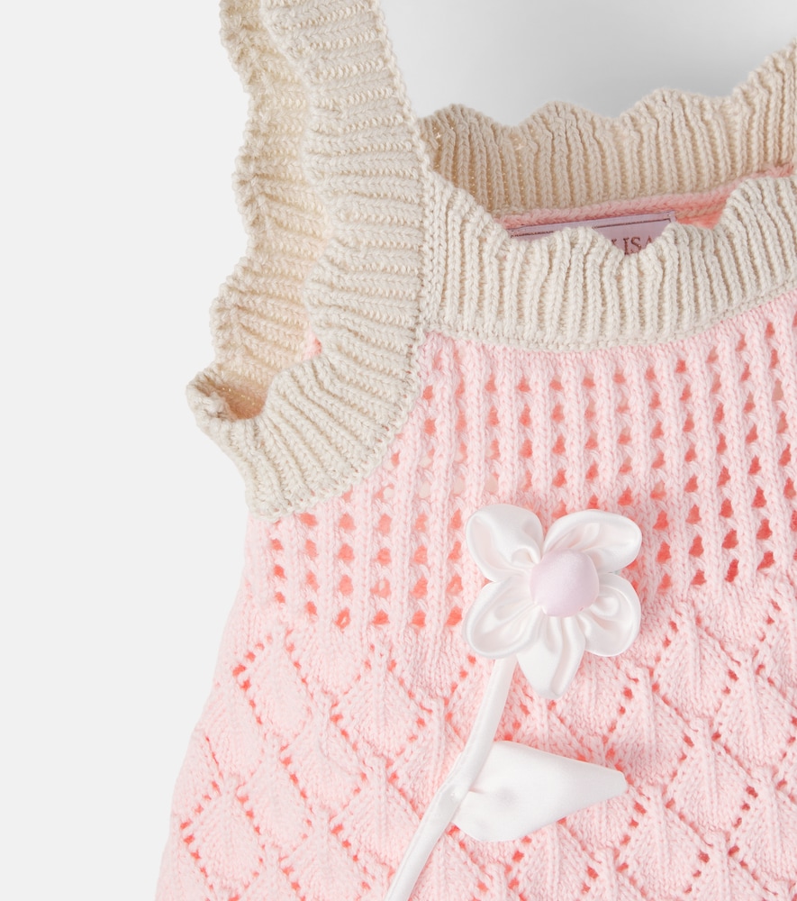  Monnalisa Monnalisa Baby Top Aus Baumwolle Mit Satin 