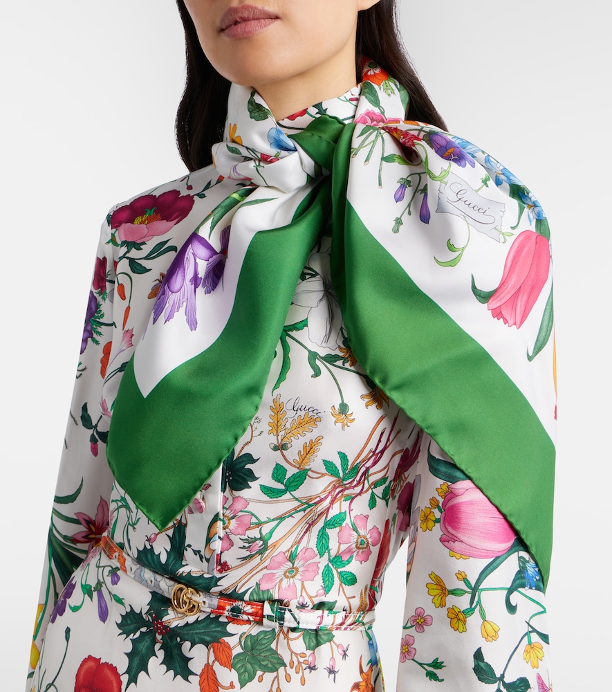 Gucci Gucci Flora silk twill scarf