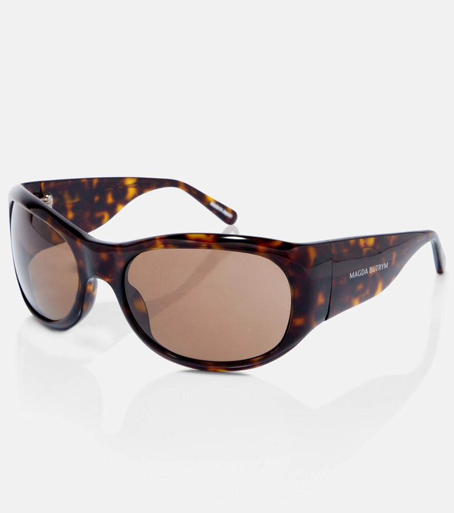  Magda Butrym Magda Butrym Logo Round Sunglasses 