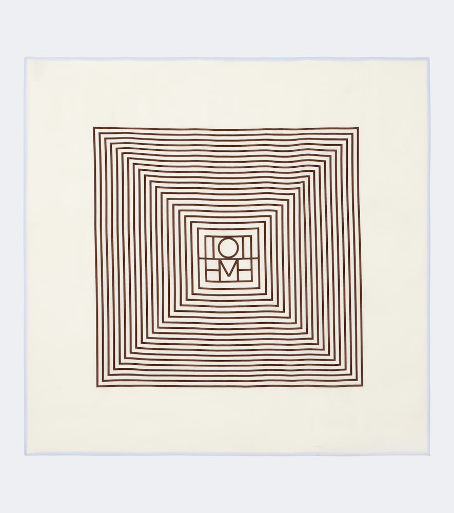 Tuch Monogram aus Seide