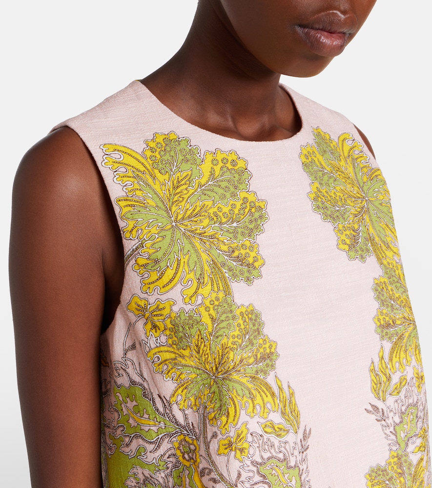 La Scala Feather-Trimmed Cotton Top