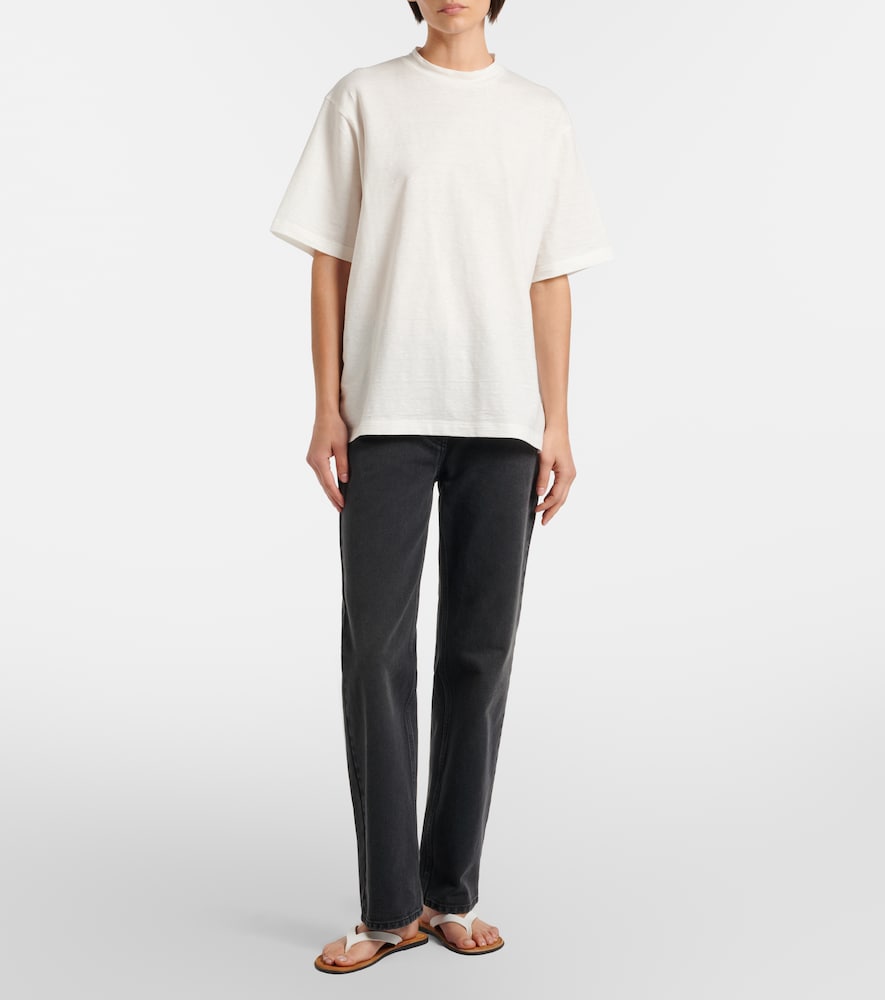  The Row The Row Estavo Oversized Linen-blend T-shirt 