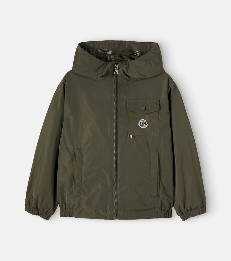 Moncler Xavian Hooded Jacket - Male - Light Jackets - Green - 10 Y | 140 Cm - Kids - Image 2
