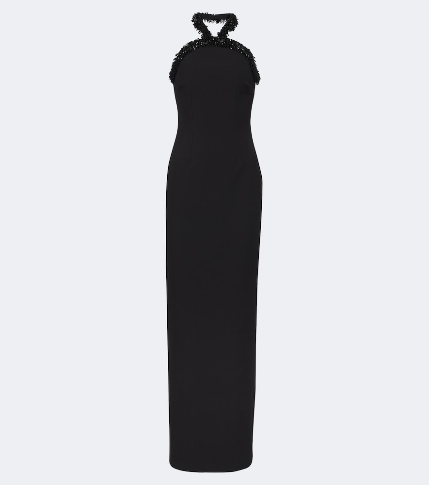 Verzierte Robe aus Crêpe