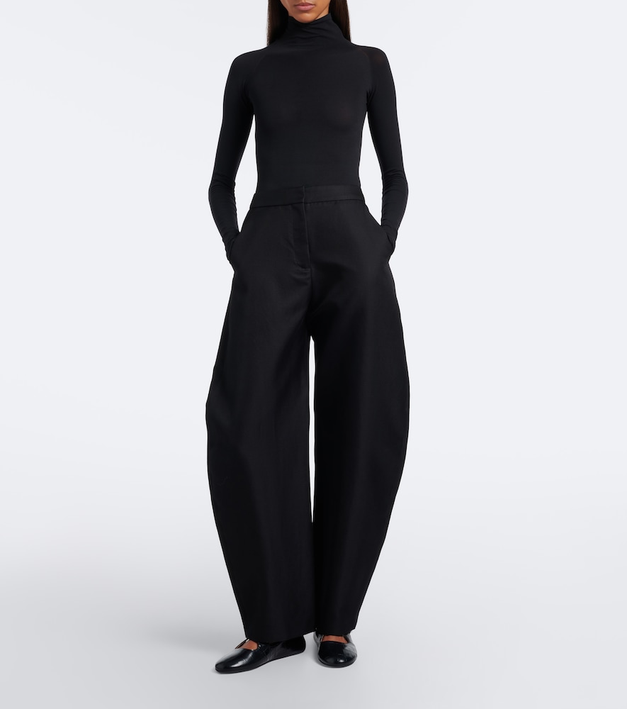 Alaïa Croc-Effect Ballet Flats