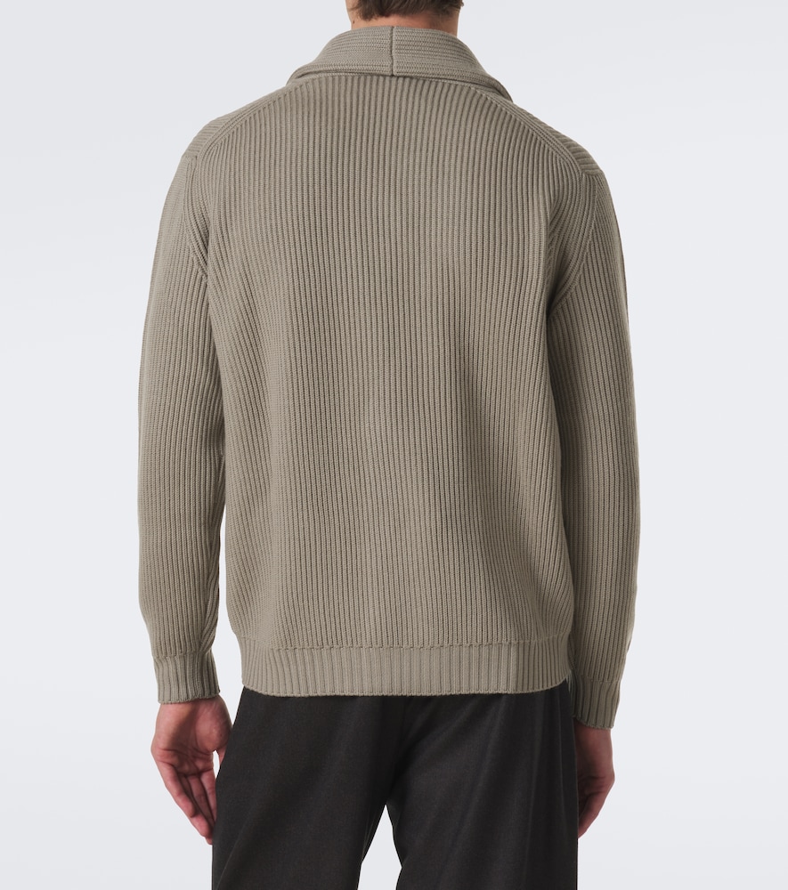 Ribbed-Knit Cardigan