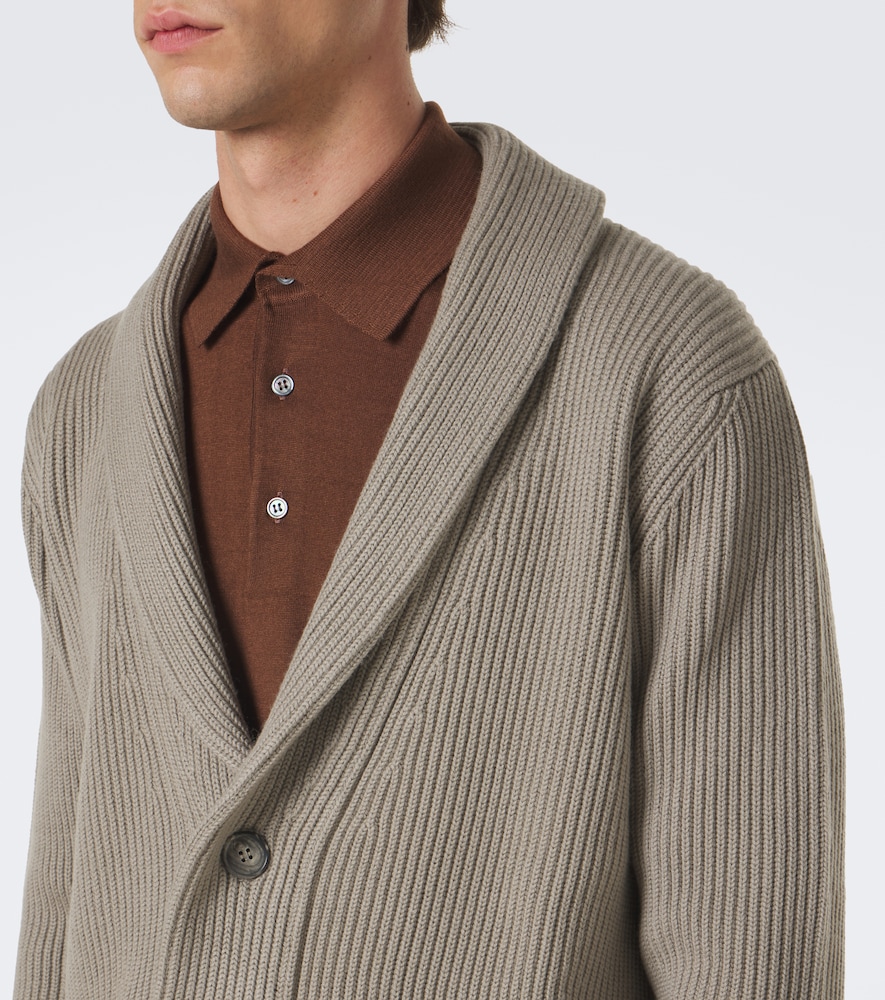 Ribbed-Knit Cardigan