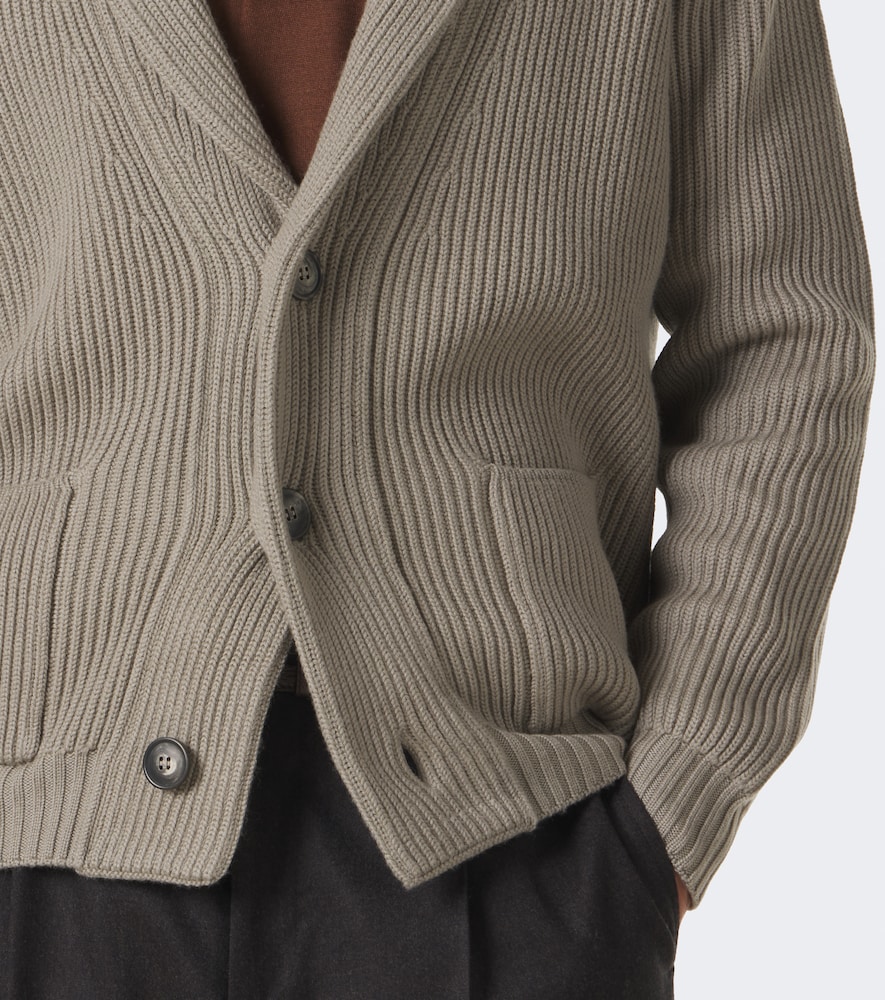 Ribbed-Knit Cardigan