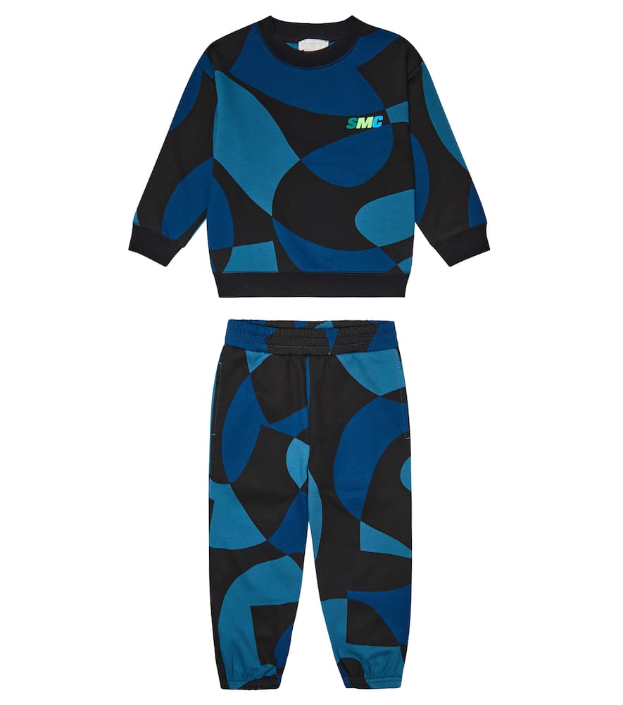 Stella McCartney Kids Printed cotton sweatshirt and sweatpants set