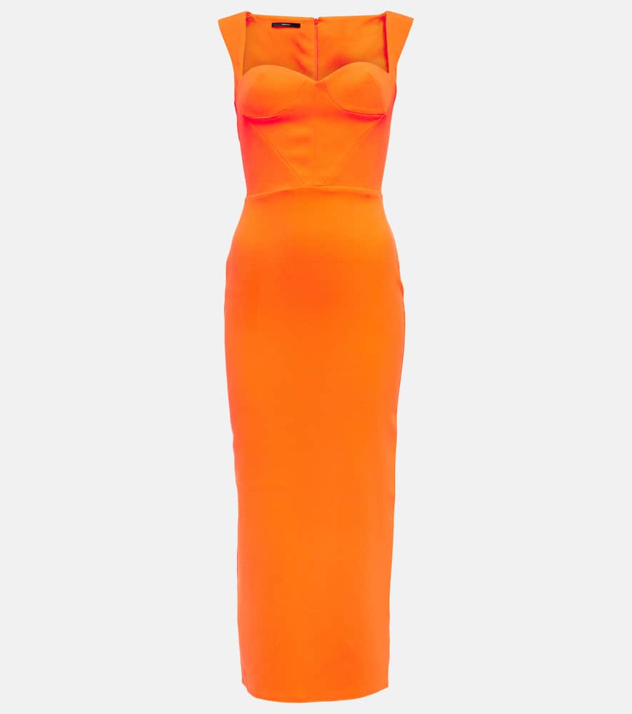 Alex Perry Claron crêpe midi dress