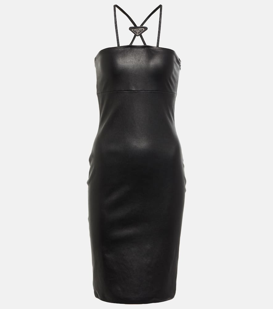 Leather minidress