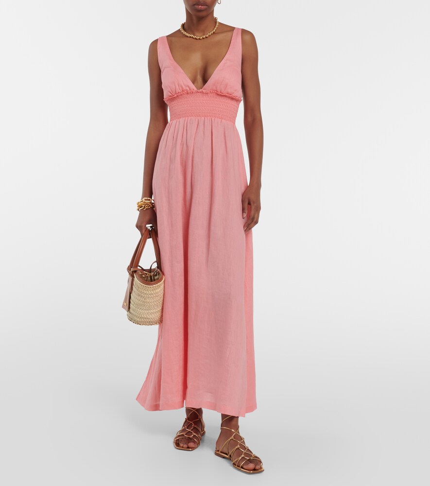  Heidi Klein Heidi Klein Rosa Polyantha Linen Maxi Dress 