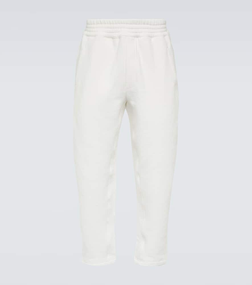 Shop The Row Koa Cotton-blend Terry Sweatpants In White