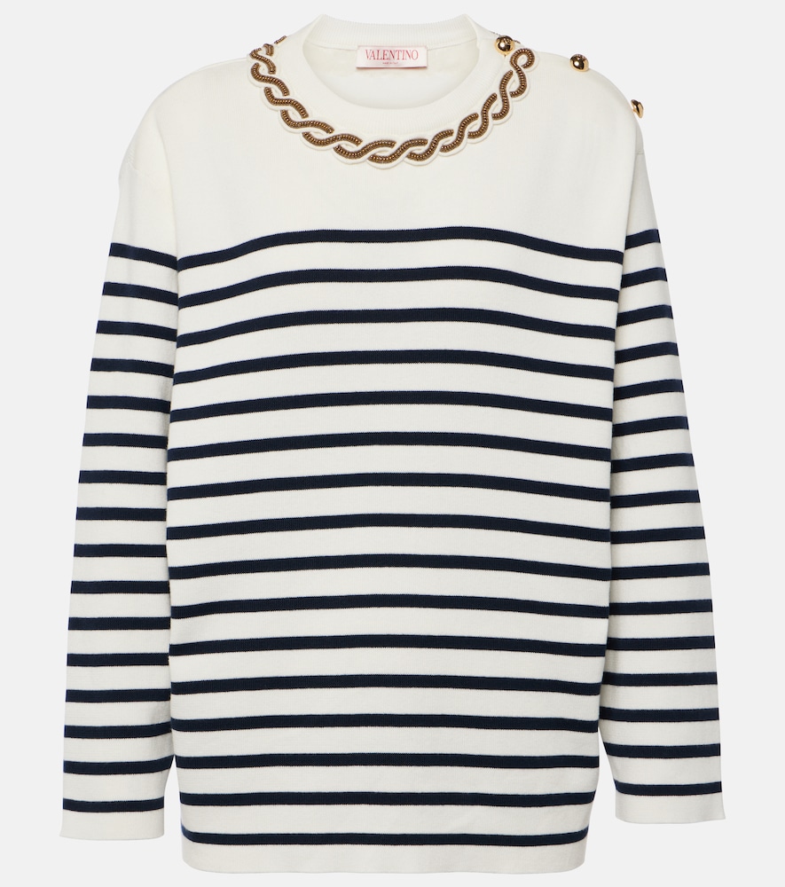 Garavani Embroidered Cotton Sweater
