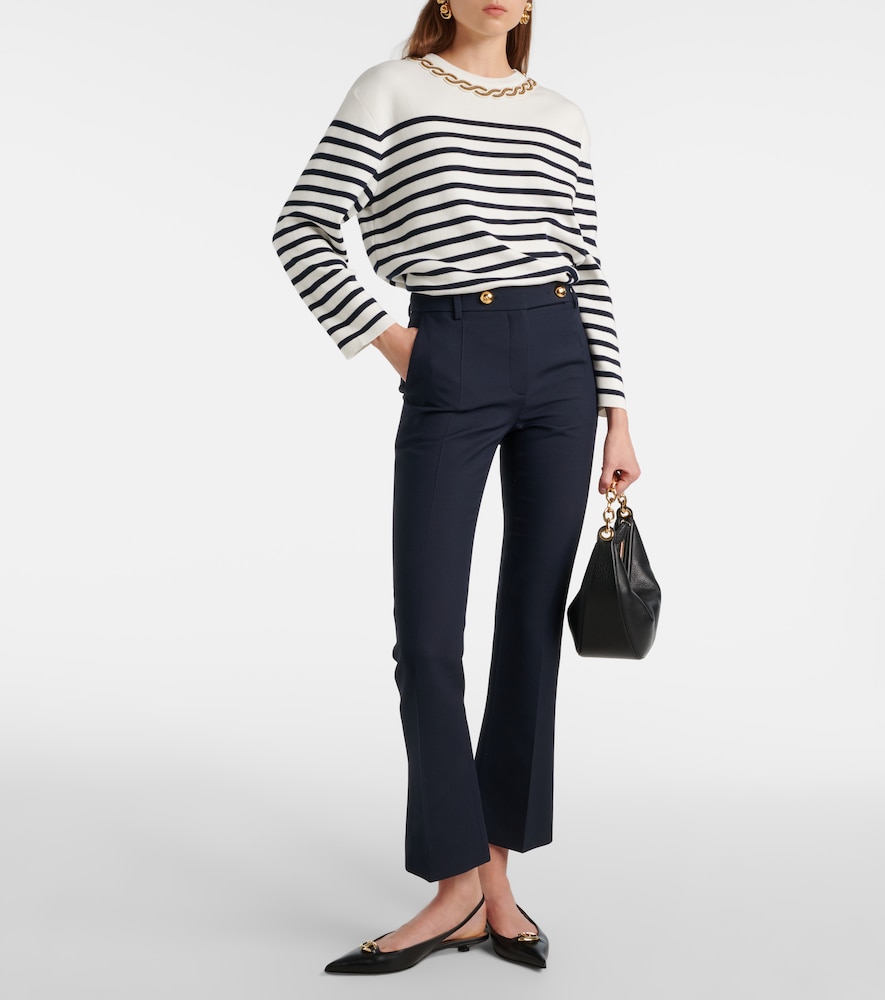 Valentino Embroidered cotton sweater