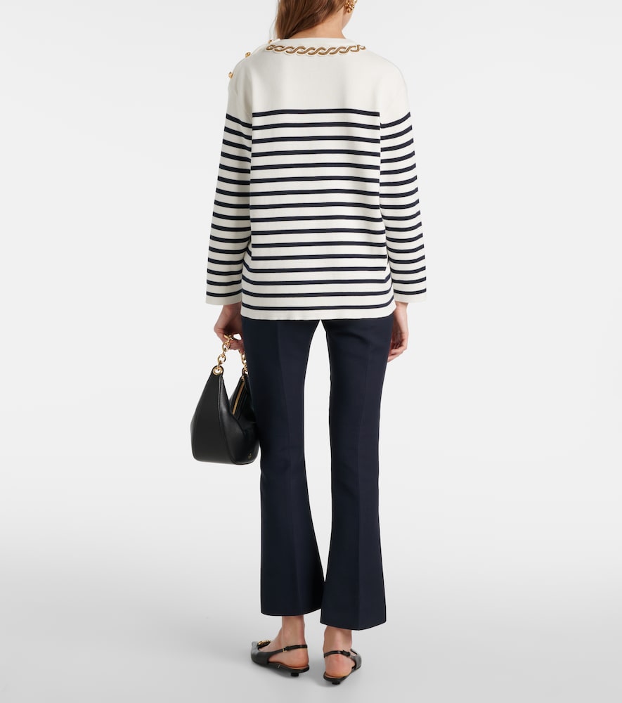  Valentino Valentino Bestickter Pullover Aus Baumwolle 