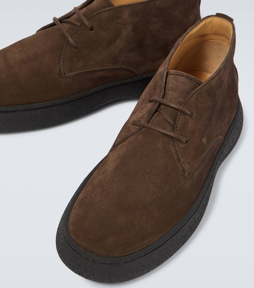 Tod's Desert Boots In Suede Tods In Brown