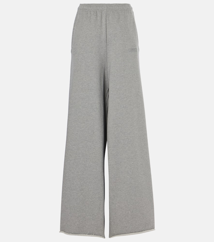 Oversized cotton-blend jersey sweatpants