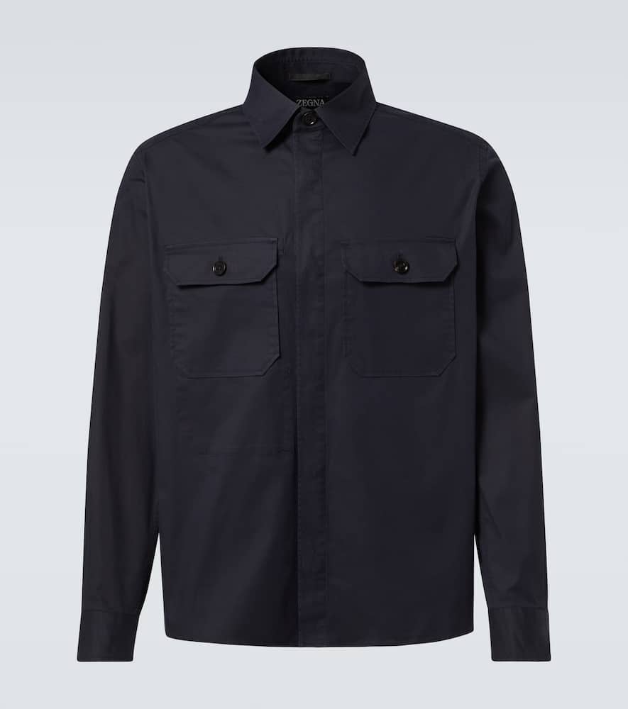 ZEGNA COTTON-BLEND SHIRT
