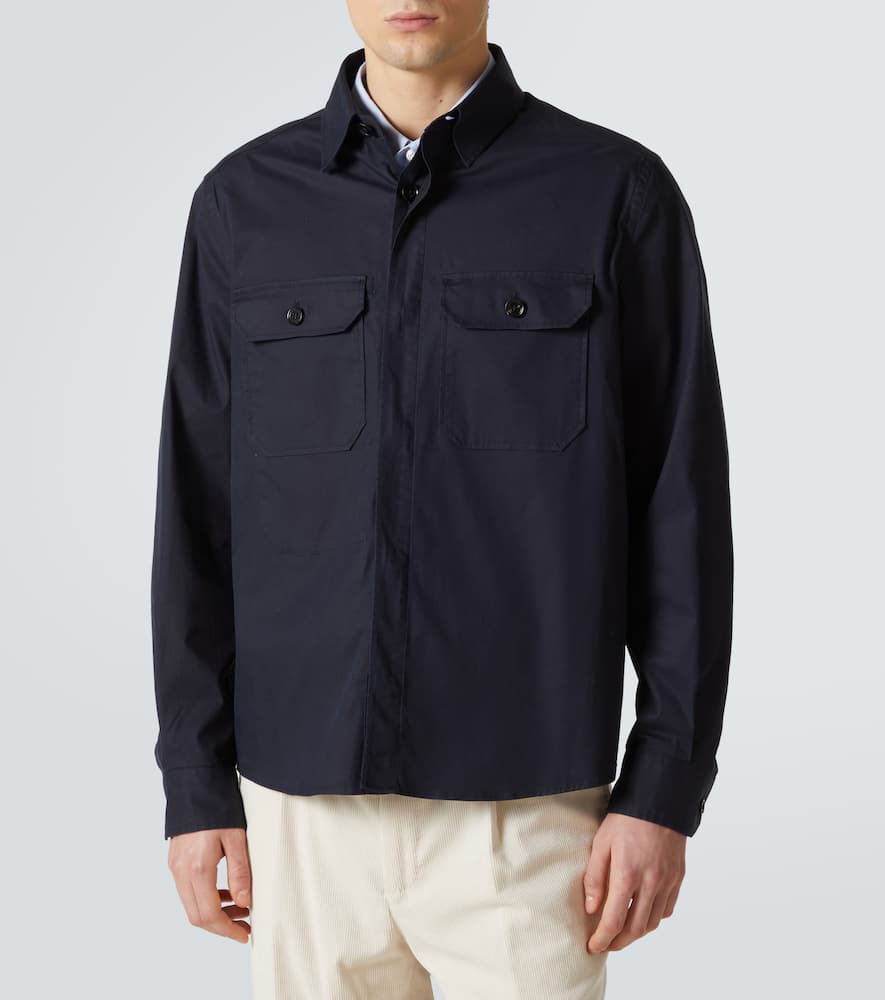 ZEGNA COTTON-BLEND SHIRT