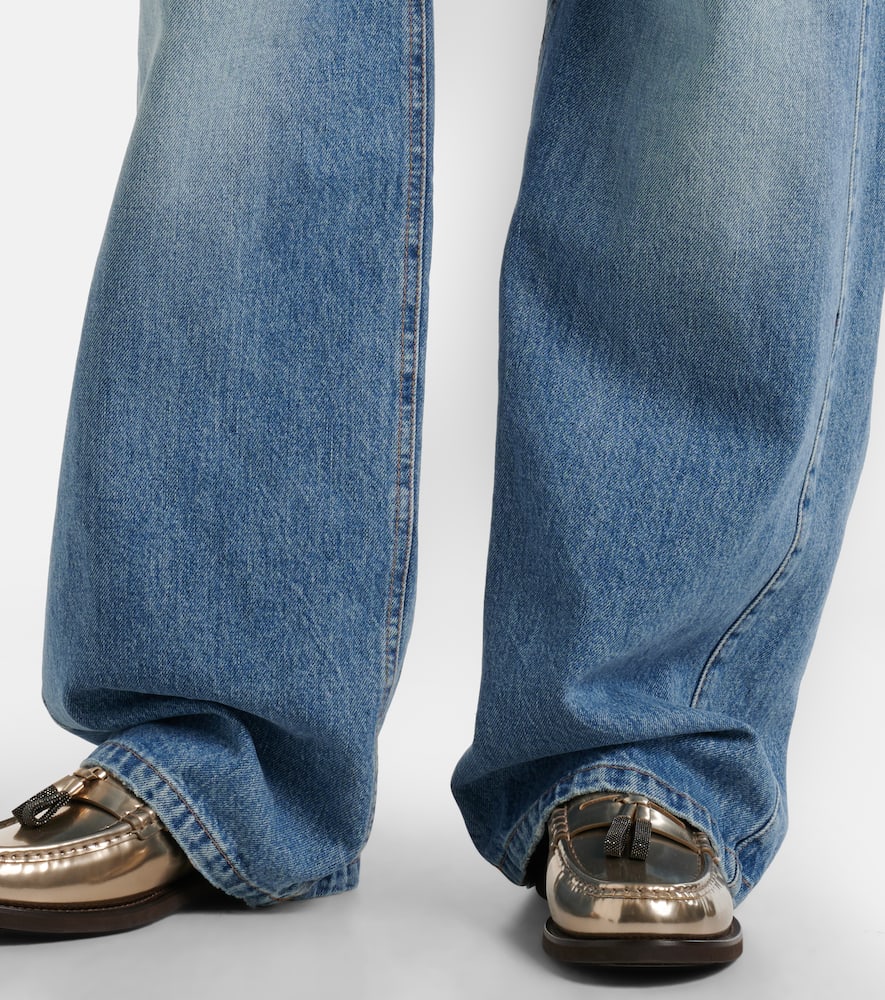 Brunello Cucinelli Mid-rise Straight Jeans In Blue