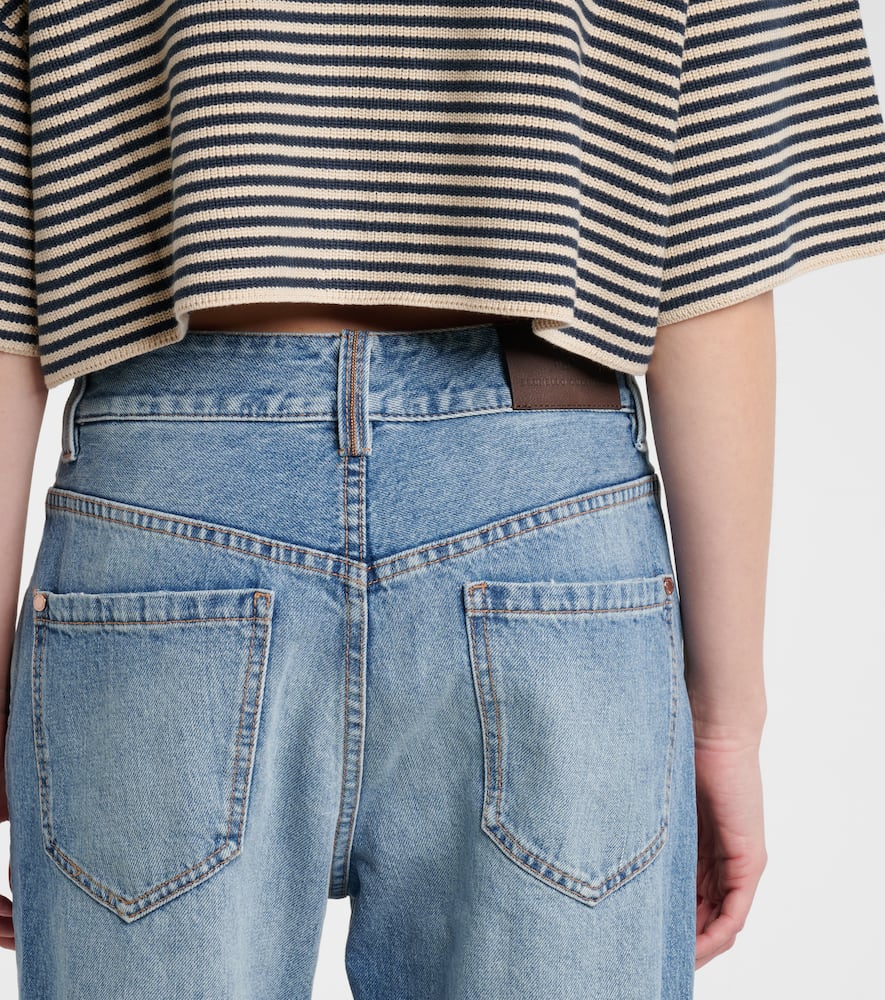 Brunello Cucinelli Mid-rise Straight Jeans In Blue