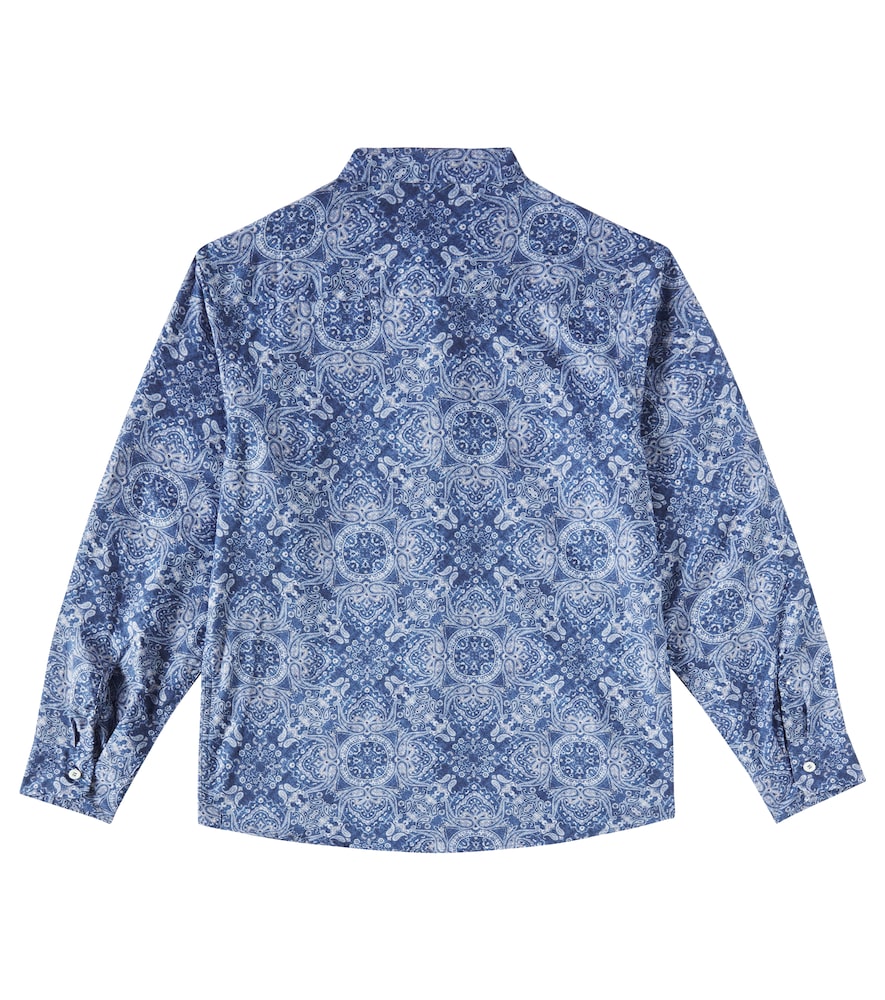  Brunello Cucinelli Kids Brunello Cucinelli Kids Bedrucktes Hemd Aus Baumwolle 