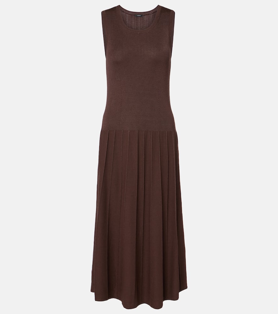 Pleated midi dress