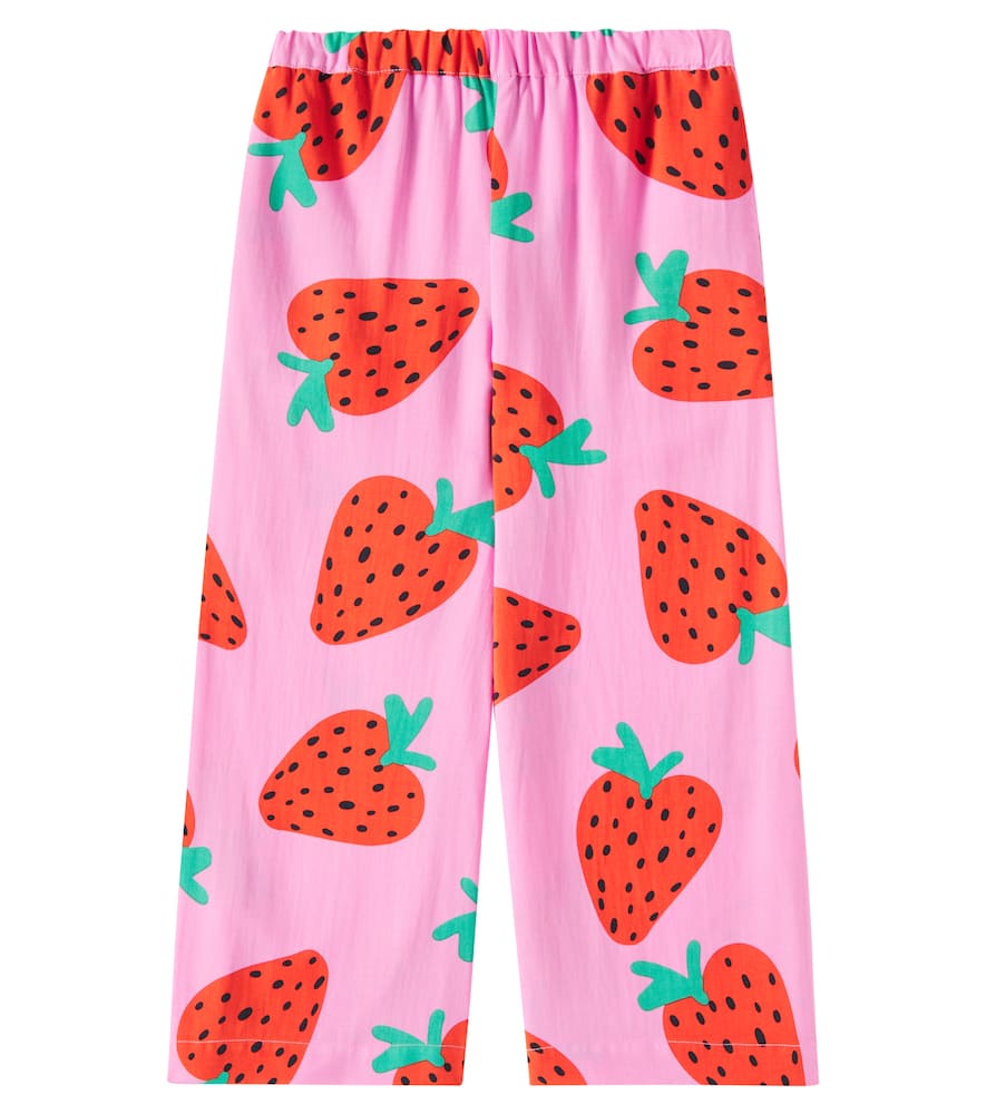 Stella Mccartney Printed Wide-leg Pants In Pink