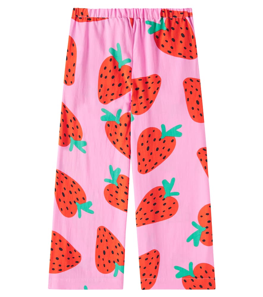 Stella Mccartney Printed Wide-leg Pants In Pink