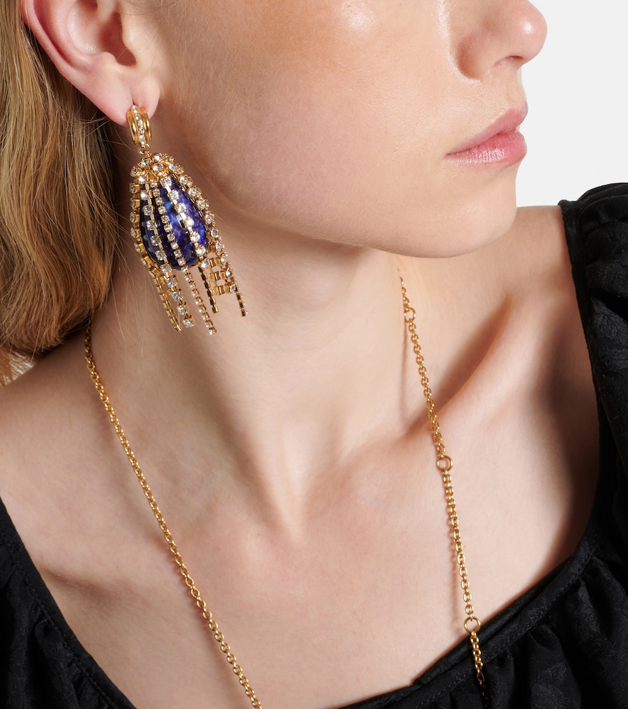  Chloe Chloe Crystal-embellished Drop Earrings 
