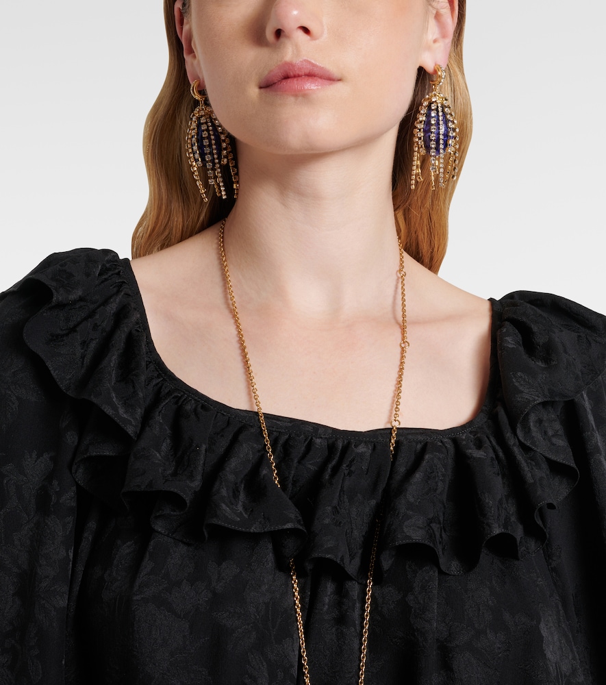  Chloe Chloe Crystal-embellished Drop Earrings 