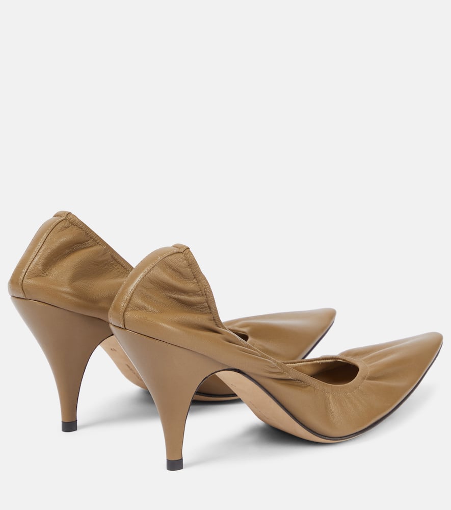 THE ROW LIISA 80 LEATHER PUMPS