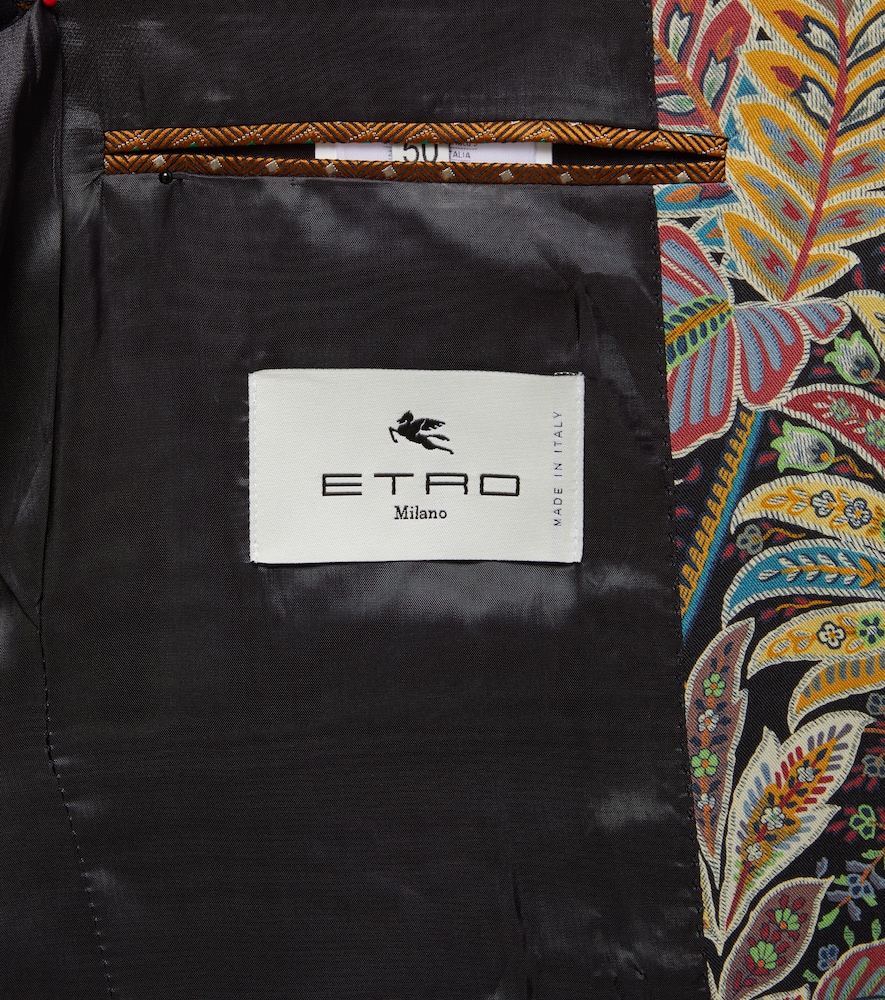  Etro Etro Roma Printed Wool-blend Blazer 