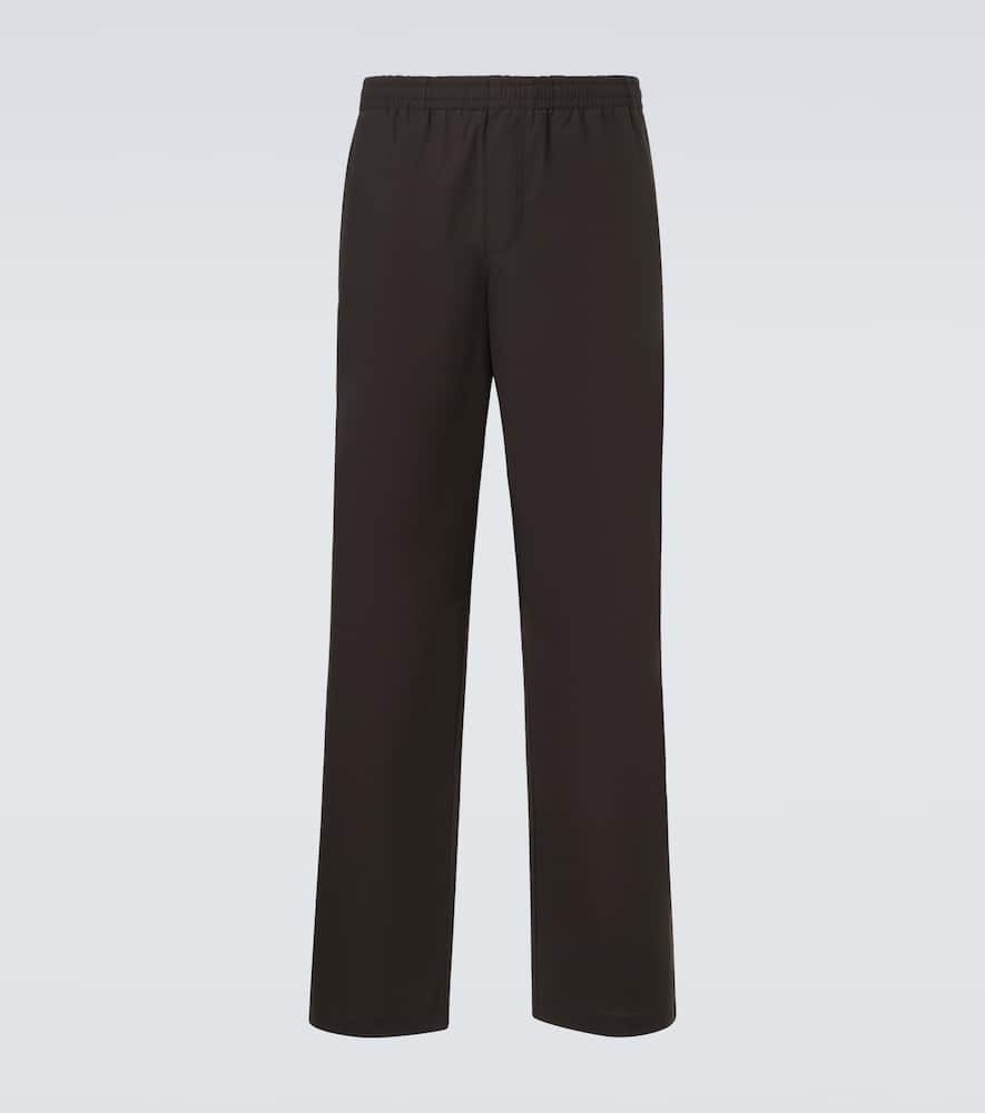 Cotton straight pants