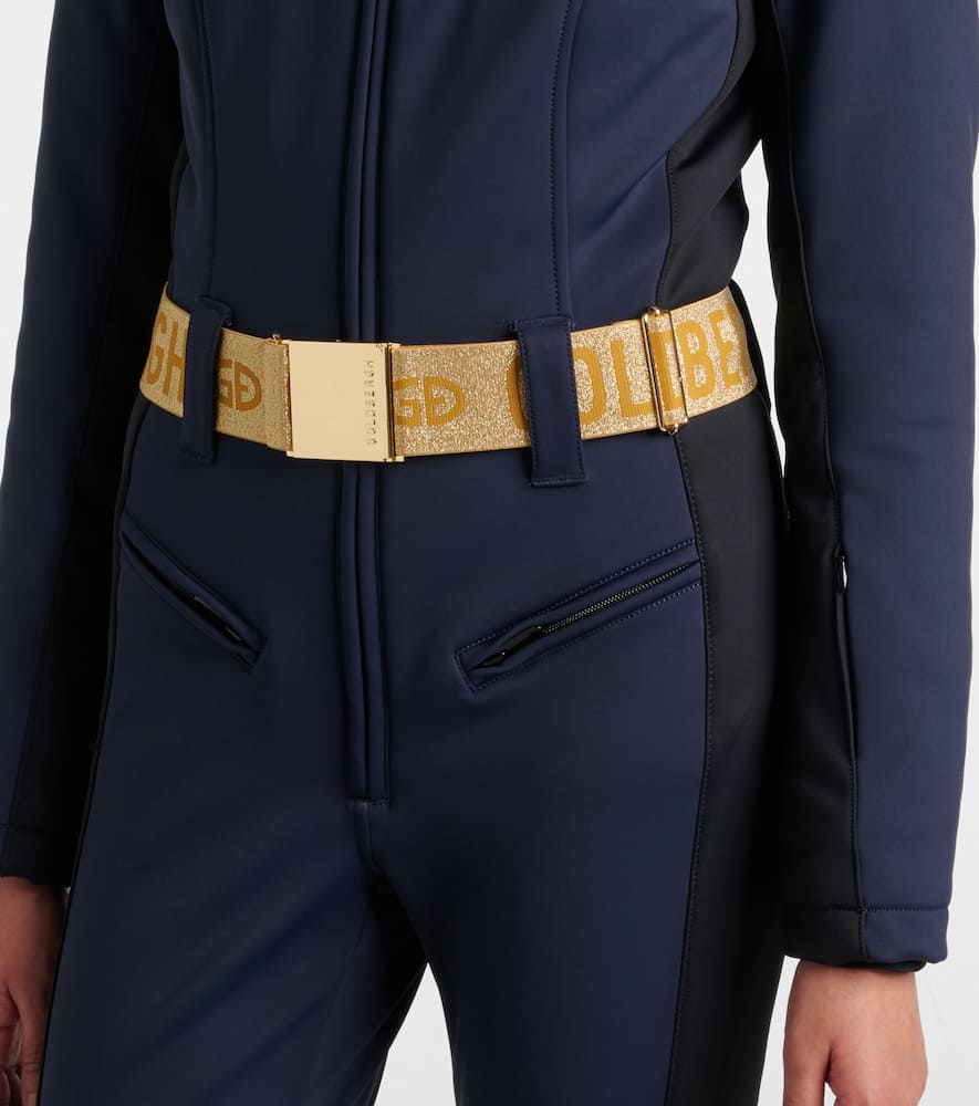 Goldbergh Parry Faux Fur-trimmed Ski Suit In Blue