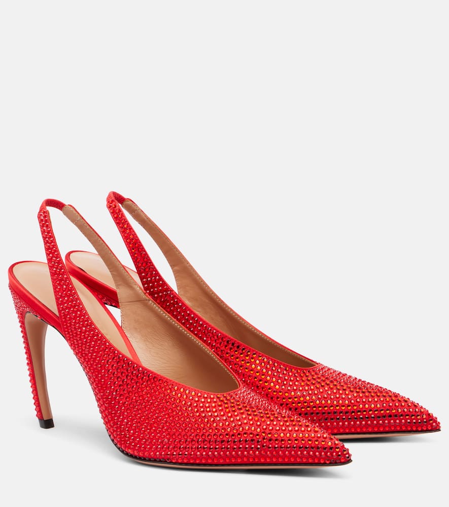 Viper 95 embellished slingback pumps