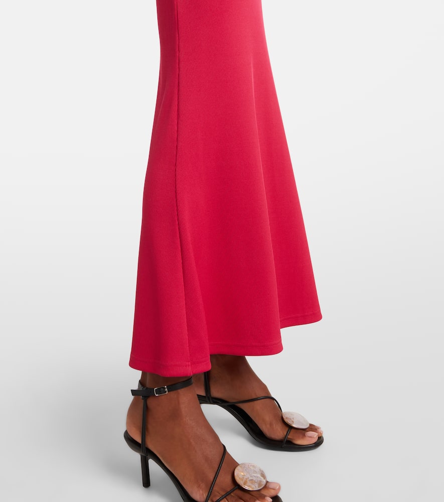 Christopher Esber Cutout Gathered Maxi Dress In Red