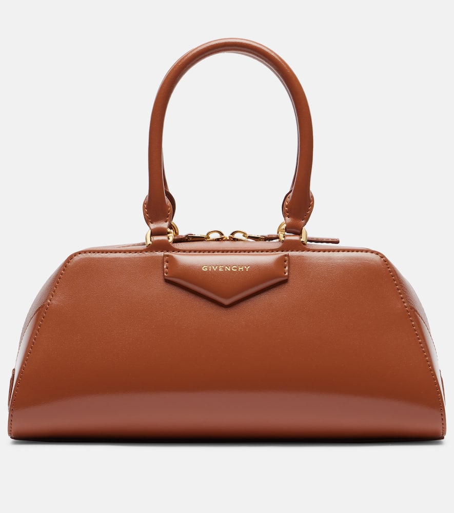 Givenchy Caramel Leather Small Antigona Handbag In Brown