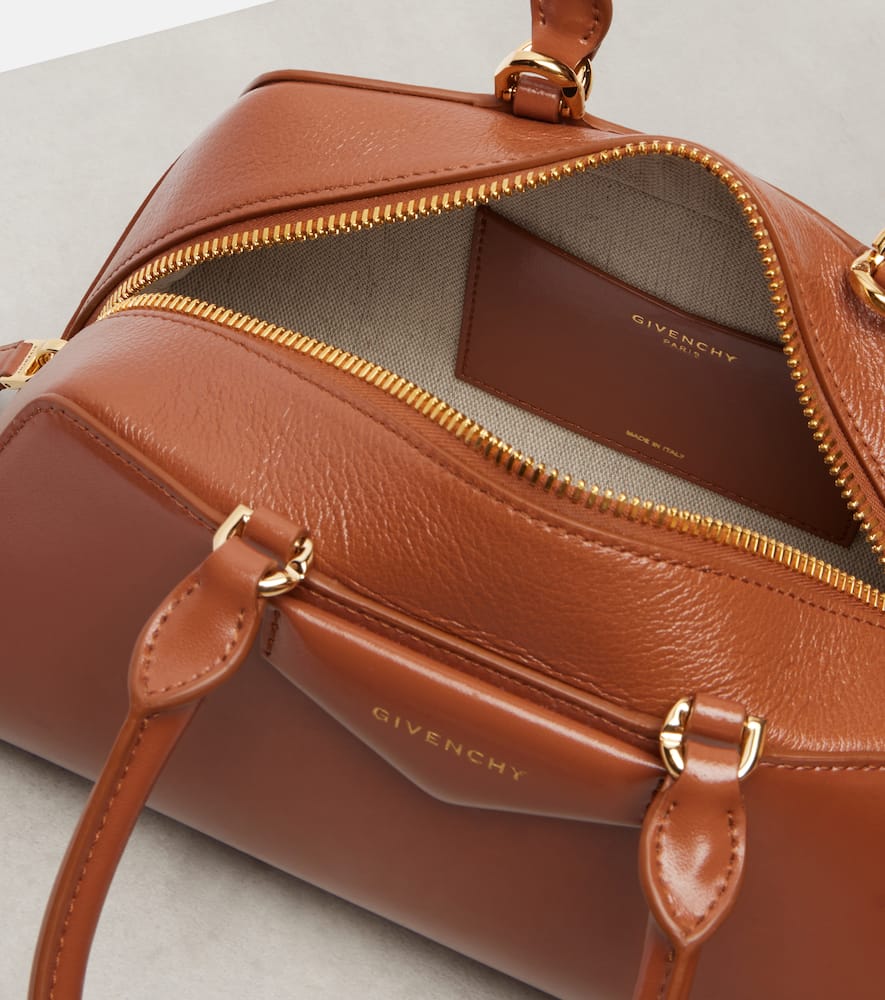 Givenchy Caramel Leather Small Antigona Handbag In Brown