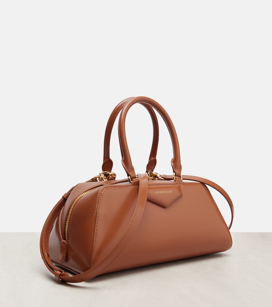 Givenchy Caramel Leather Small Antigona Handbag In Brown