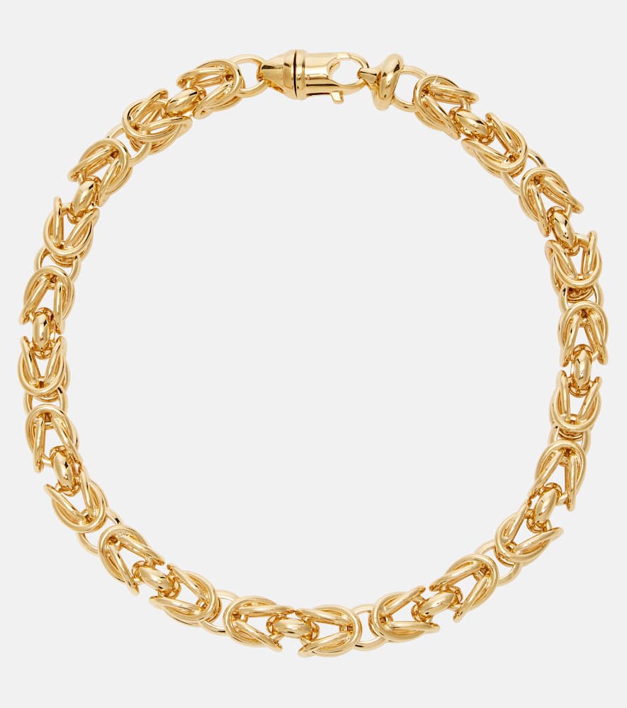 Byzantine 24kt gold-plated choker