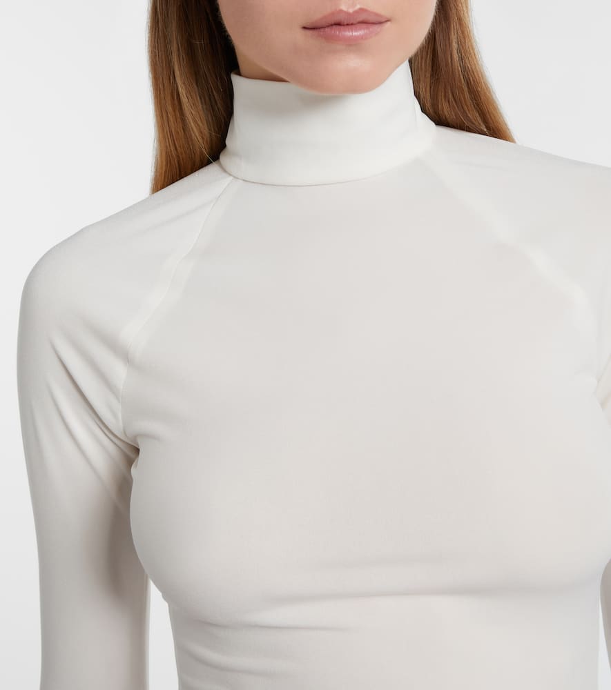 Coperni Belted Draped Gown In White