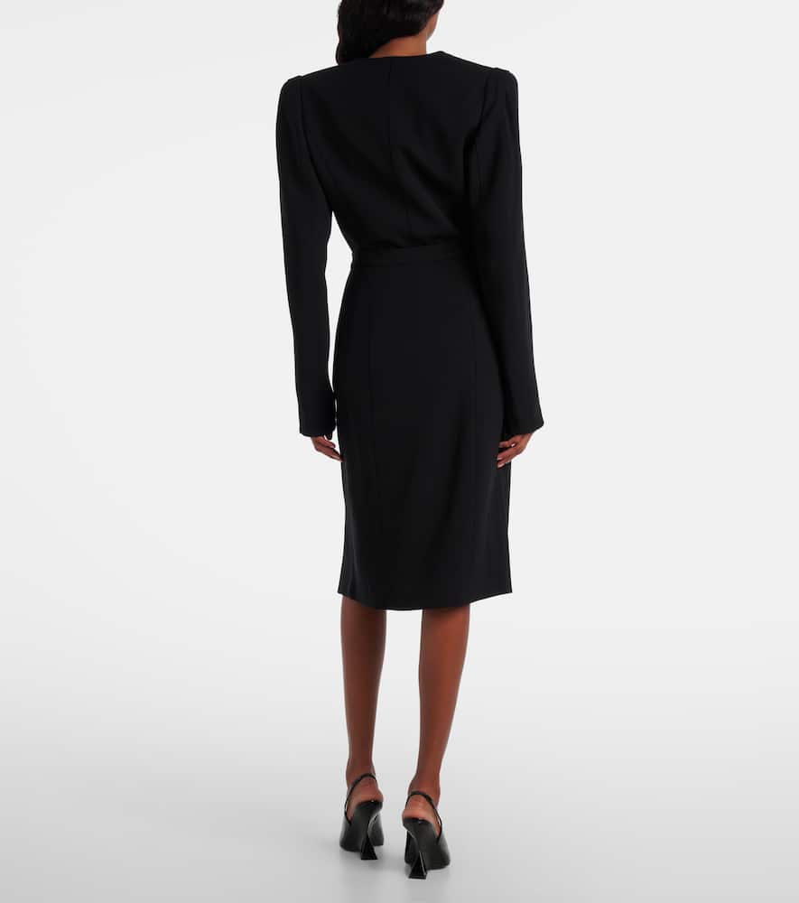 Mugler High-rise Wrap Skirt In Black
