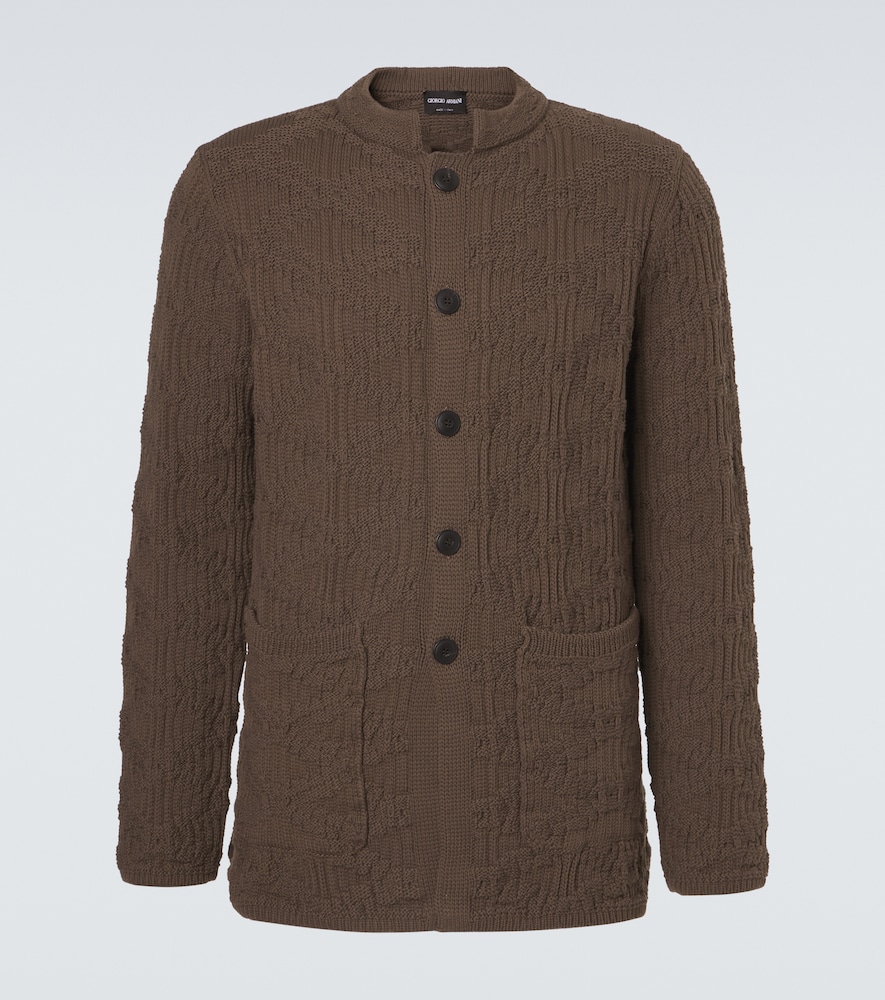 Giorgio Armani Cardigan en maille de coton mlang 750 €