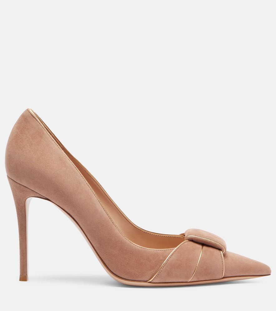 Gianvito Rossi Suede Pumps In Brown